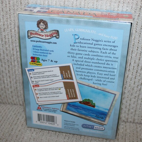 3/$55❤️new sealed Professor Noggin’s Geography of Canada Card Game Kids Trivia - Picture 6 of 7
